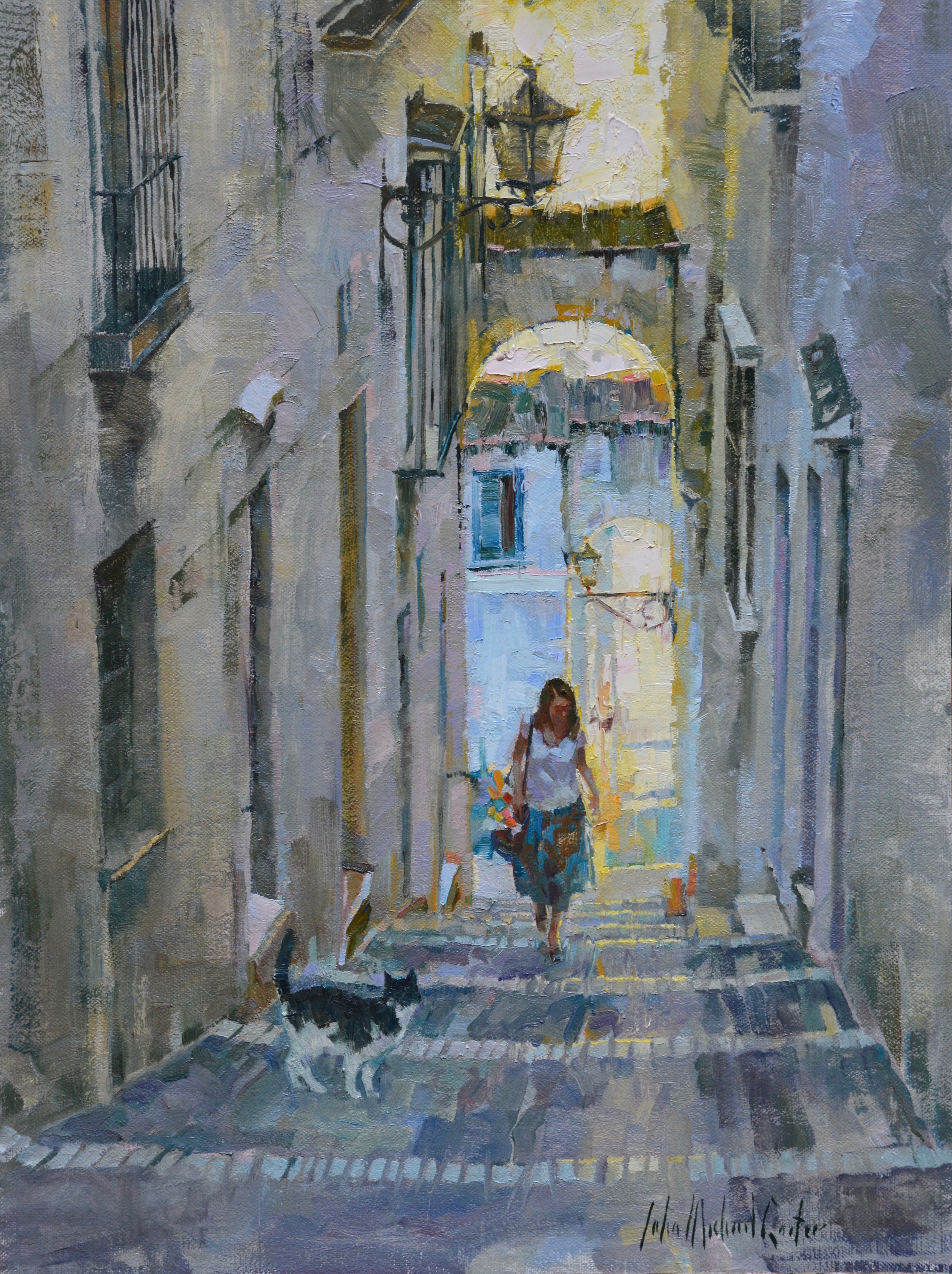 John Michael Carter - Street Scene (Arcos de la Frontera, Spain)